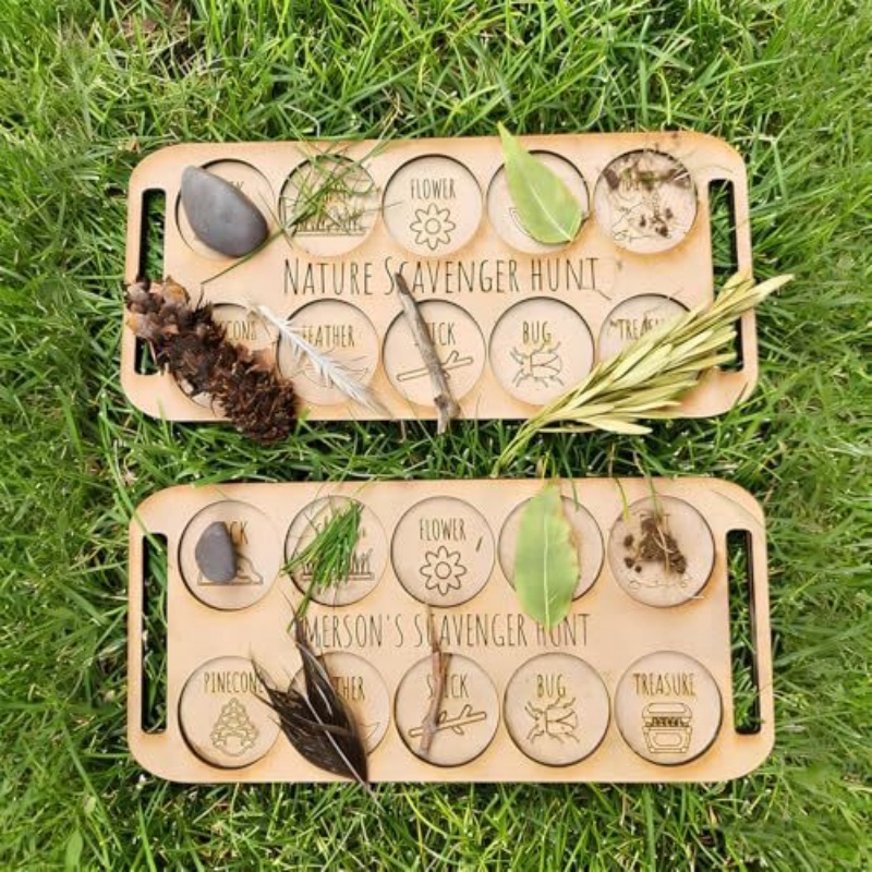 Outdoor Hunting Games For Kids - Tragbares Holz-Insekten-Sammelbrett Outdoor-Naturerkundungsspiel für Kinder Lehrreiches